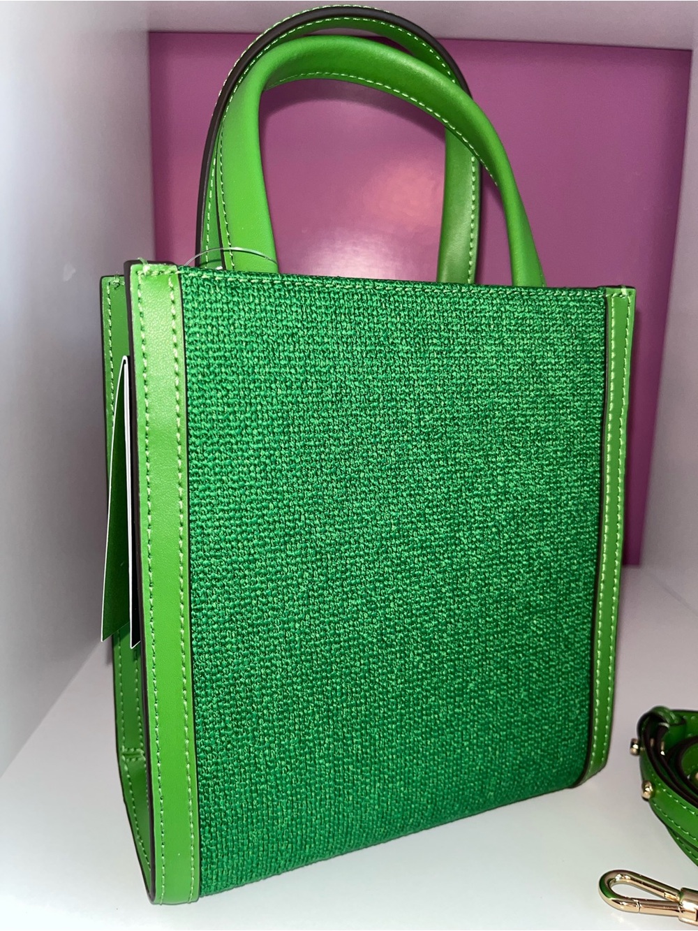kate spade NWT! Manhattan Floral Appliqué Chenille Mini Tote - Picture 4 of 13
